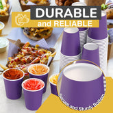 9 Oz. Purple Paper Cups | 1000 Count